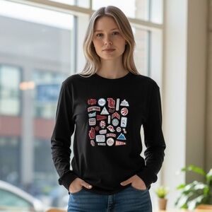 PEACE COLLECTIVE (XS) X COORS LIGHT Raptors Graphic Long Sleeve Tee Unisex RARE